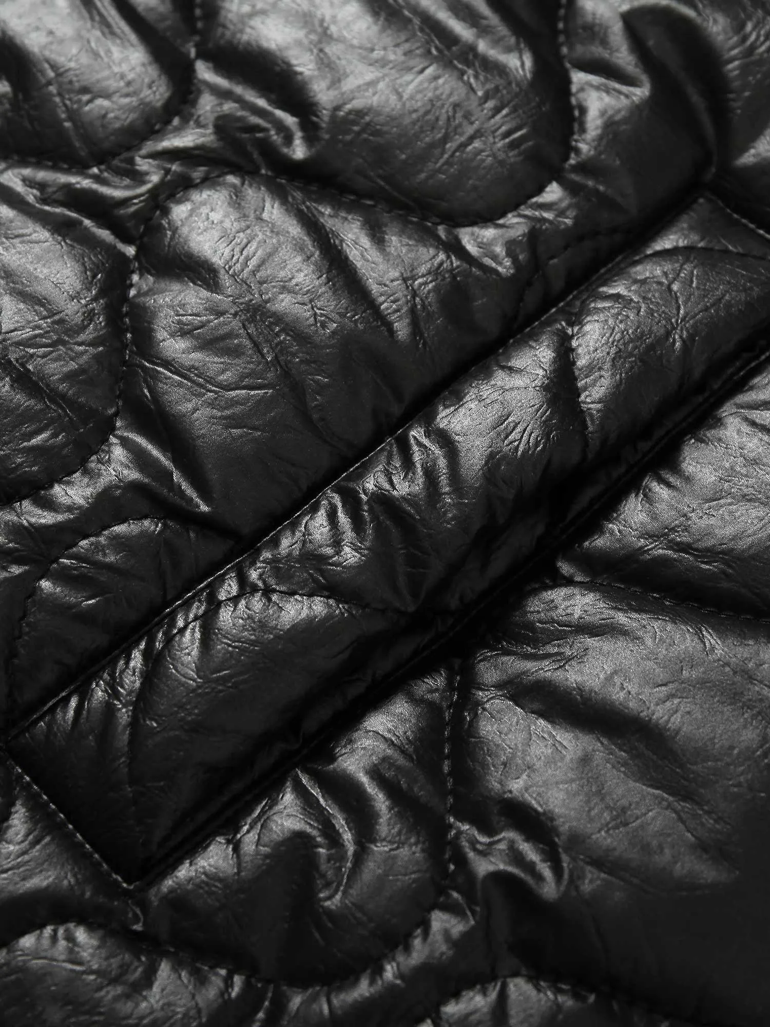 Thesupermade Letter Embroidery Cotton Quilted Jacket