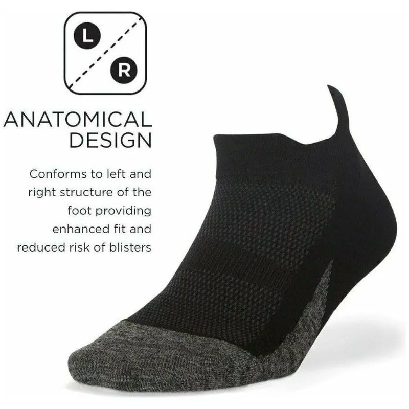 Unisex Elite Ultra Light No Show Tab 23 - Black