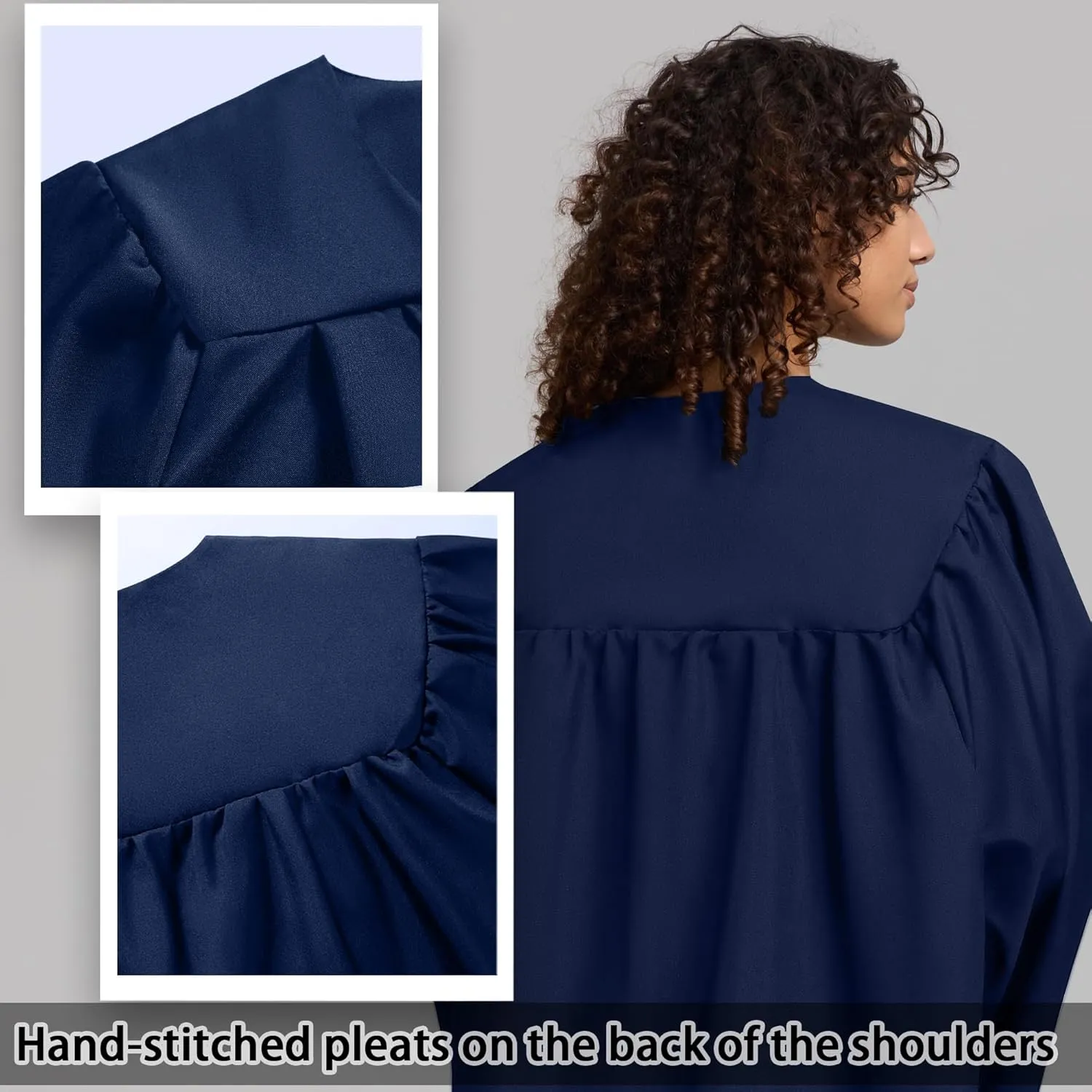 Unisex Matte Graduation Gown for High School,Choir Robes for Church, Judge Robes Costume 12 Colors