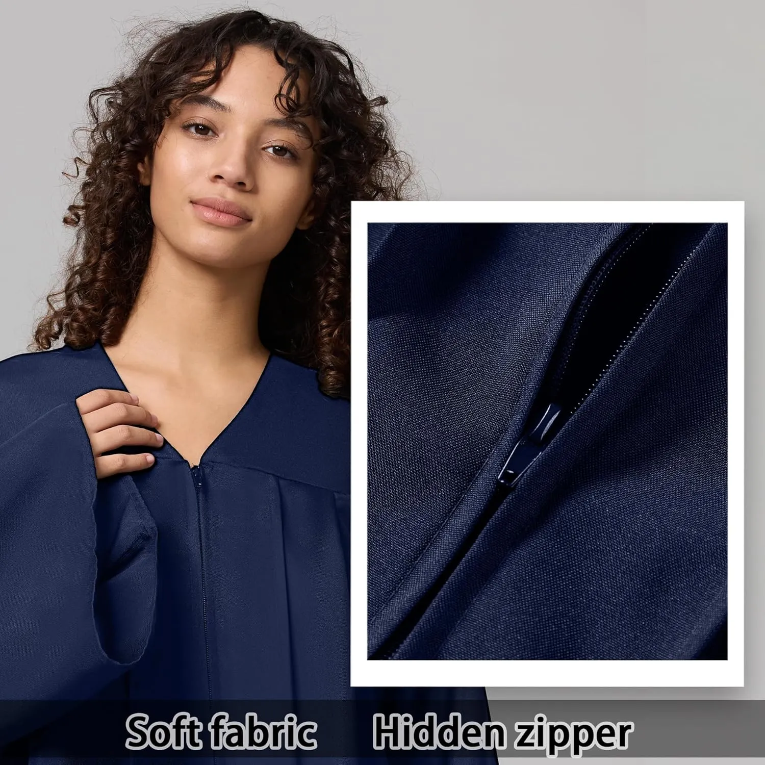 Unisex Matte Graduation Gown for High School,Choir Robes for Church, Judge Robes Costume 12 Colors