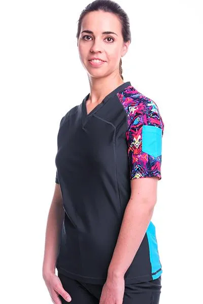 V-Neck Coastal Rashguard Swim Top