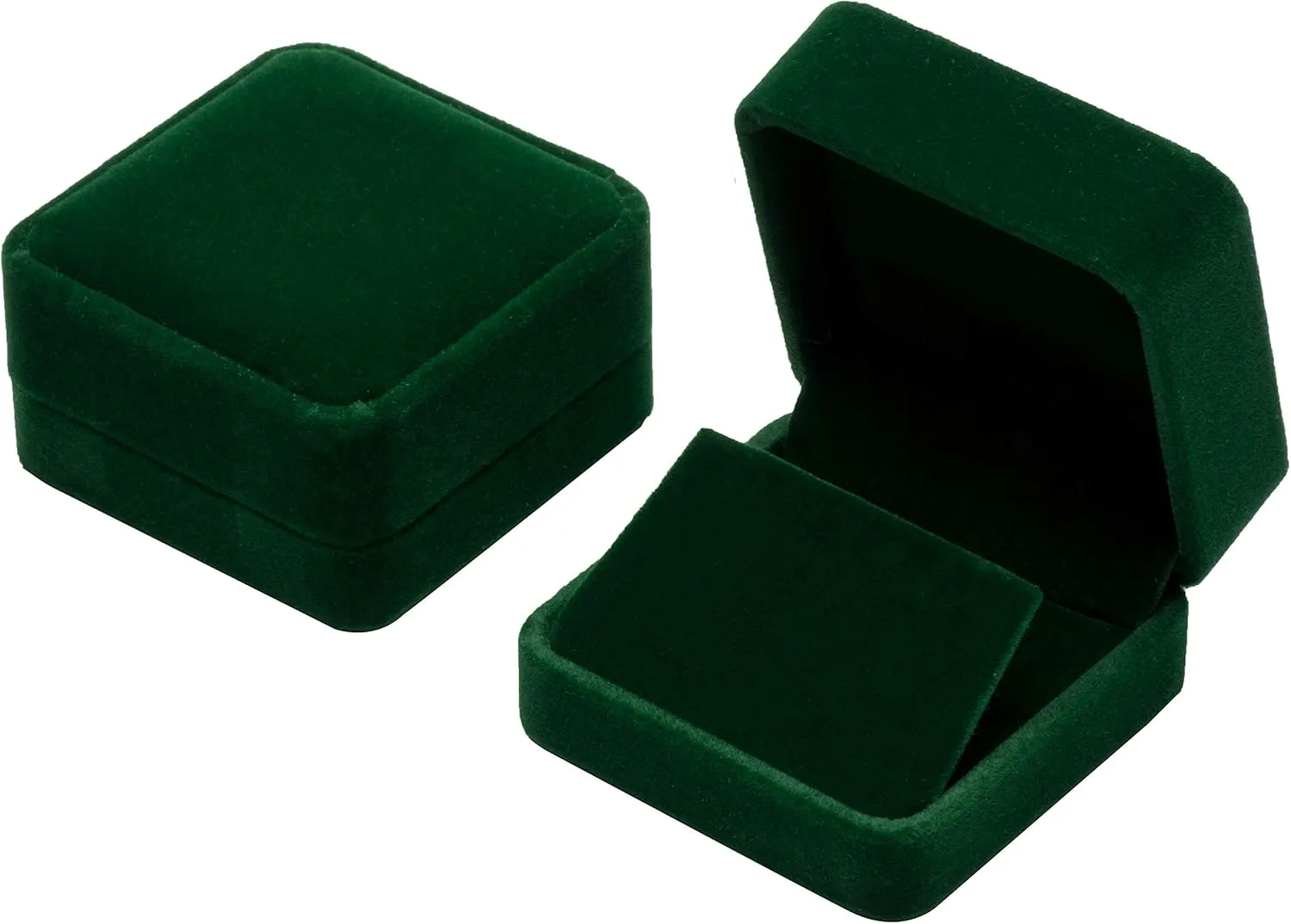 Velvet Earring Gift Boxes Jewelry Box (Green)