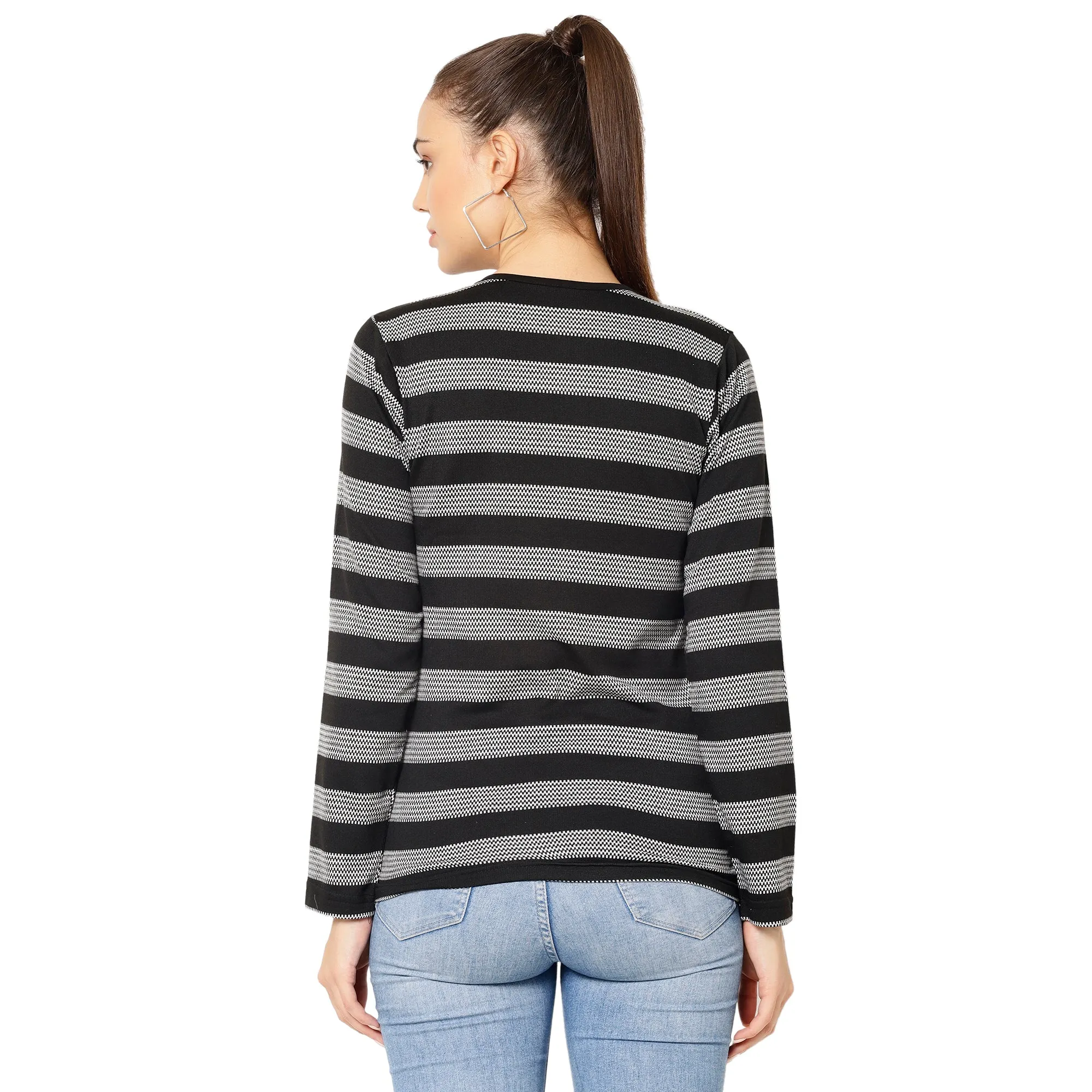 Vimal Jonney Black Color Full Sleeve Tshirt For Women
