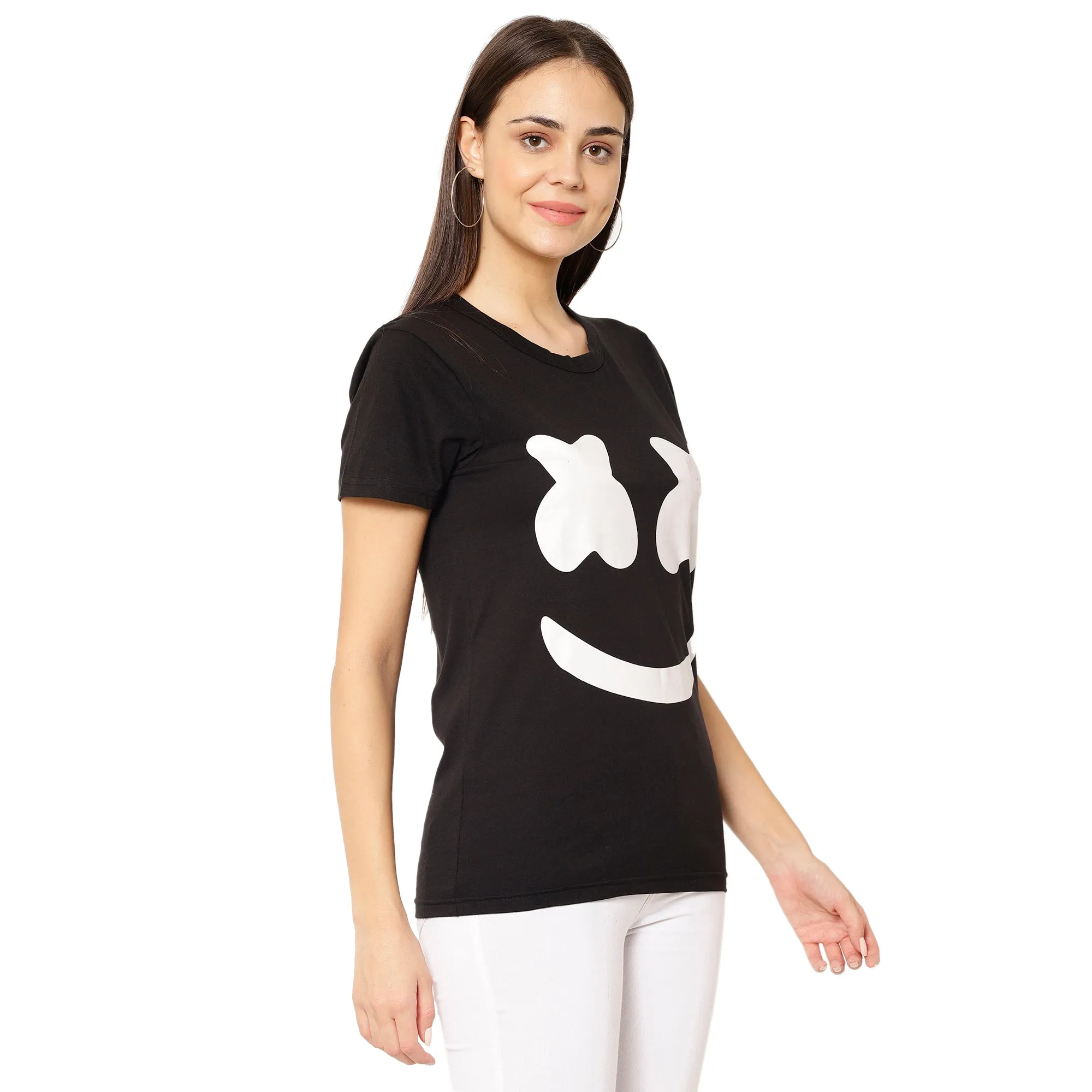 Vimal Jonney Black Color T-shirt For Women