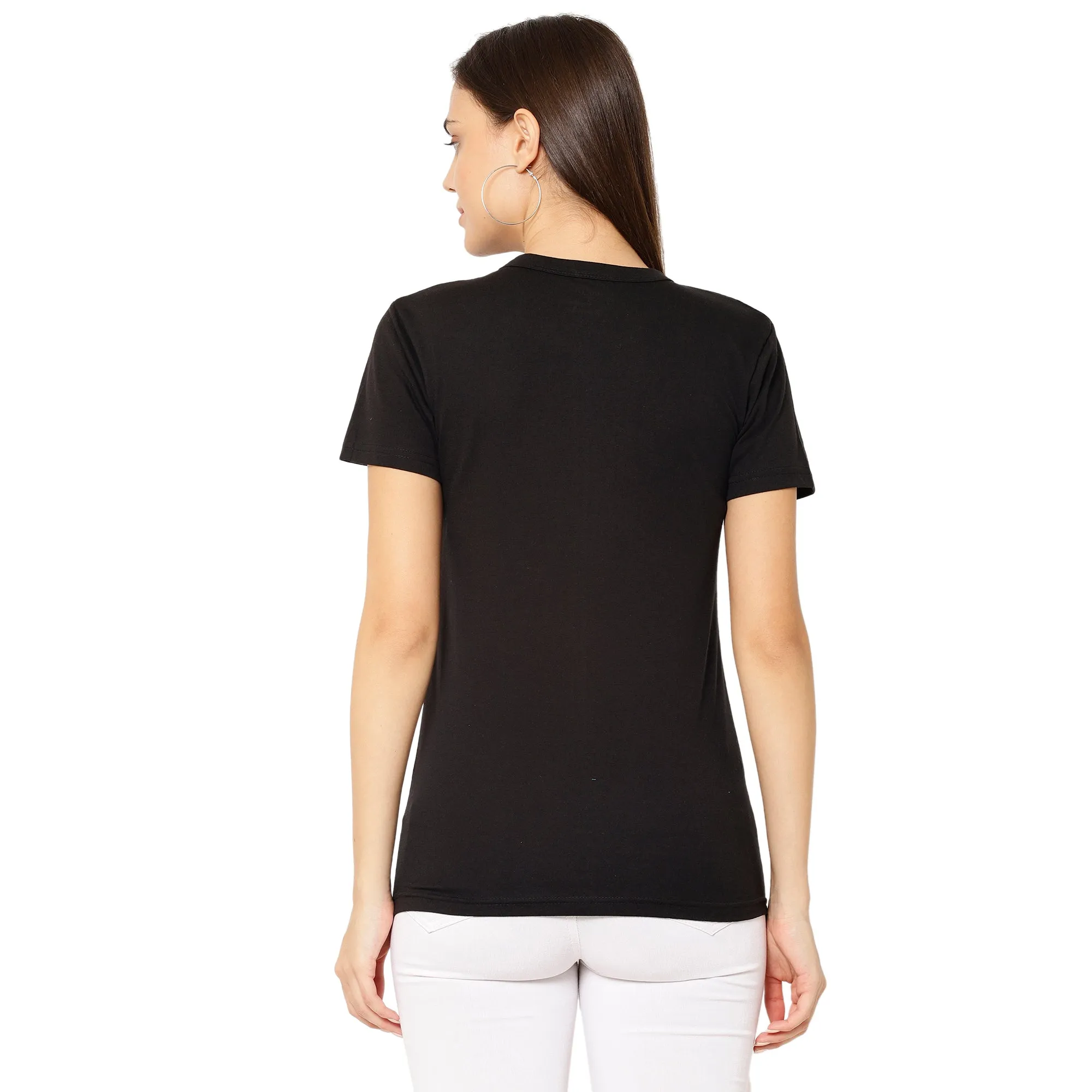 Vimal Jonney Black Color T-shirt For Women