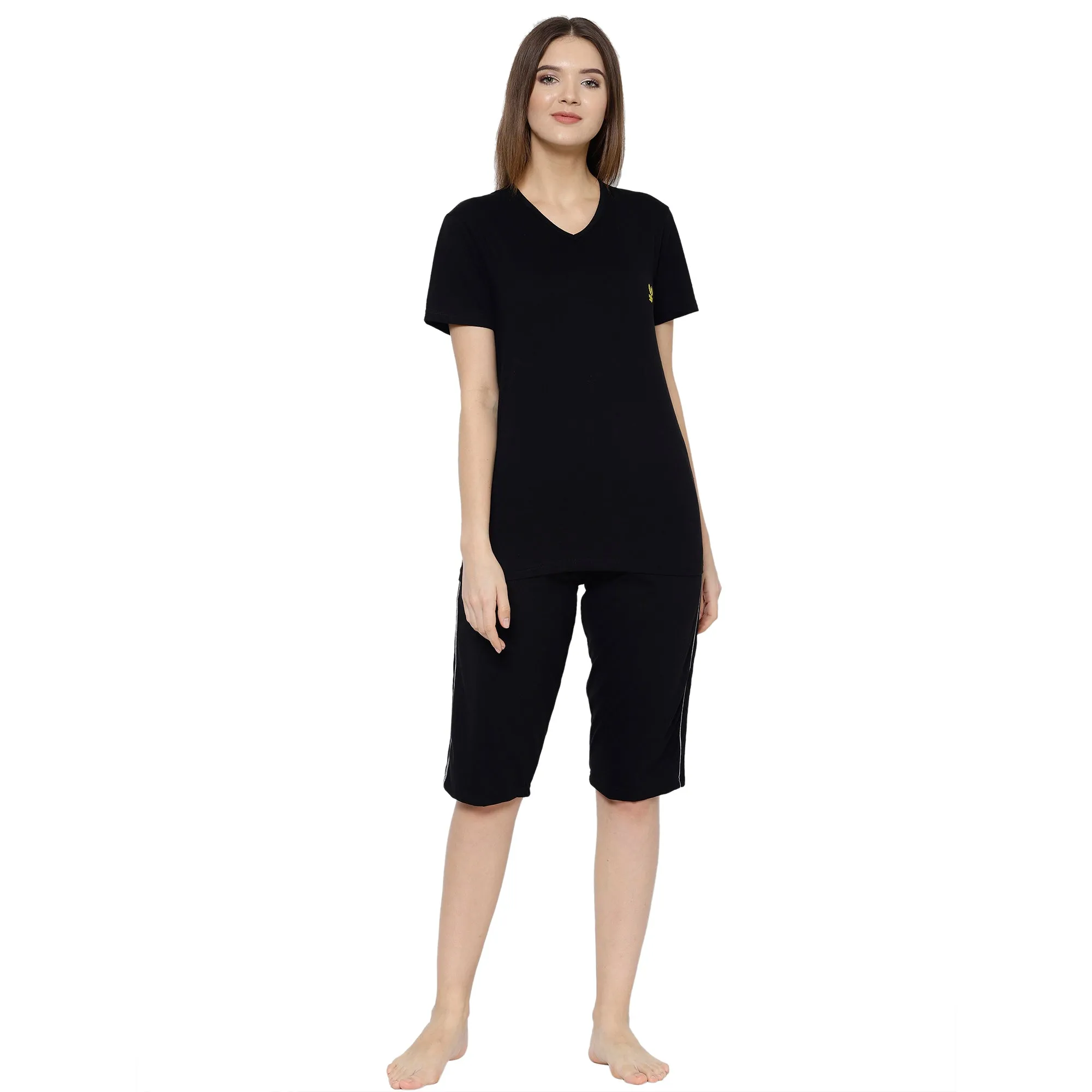 Vimal Jonney Black Women's Night Suit