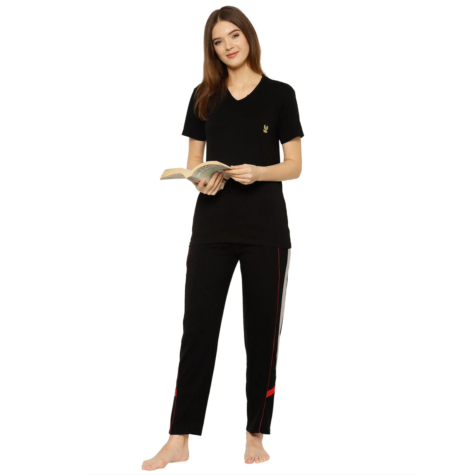 Vimal Jonney Black Women's Night Suit