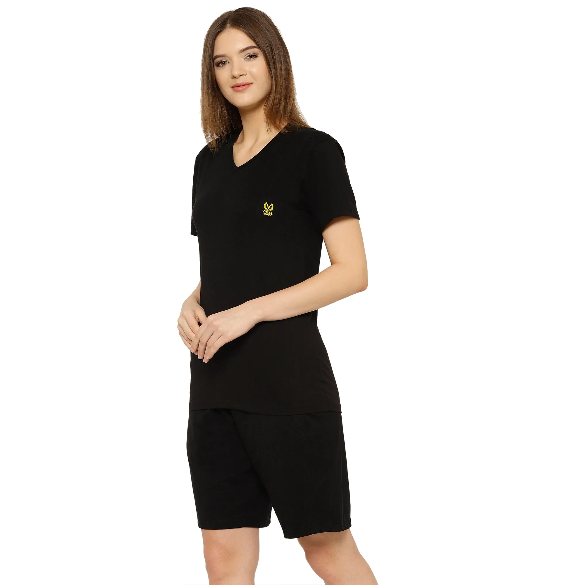 Vimal Jonney Black Women's Night Suit