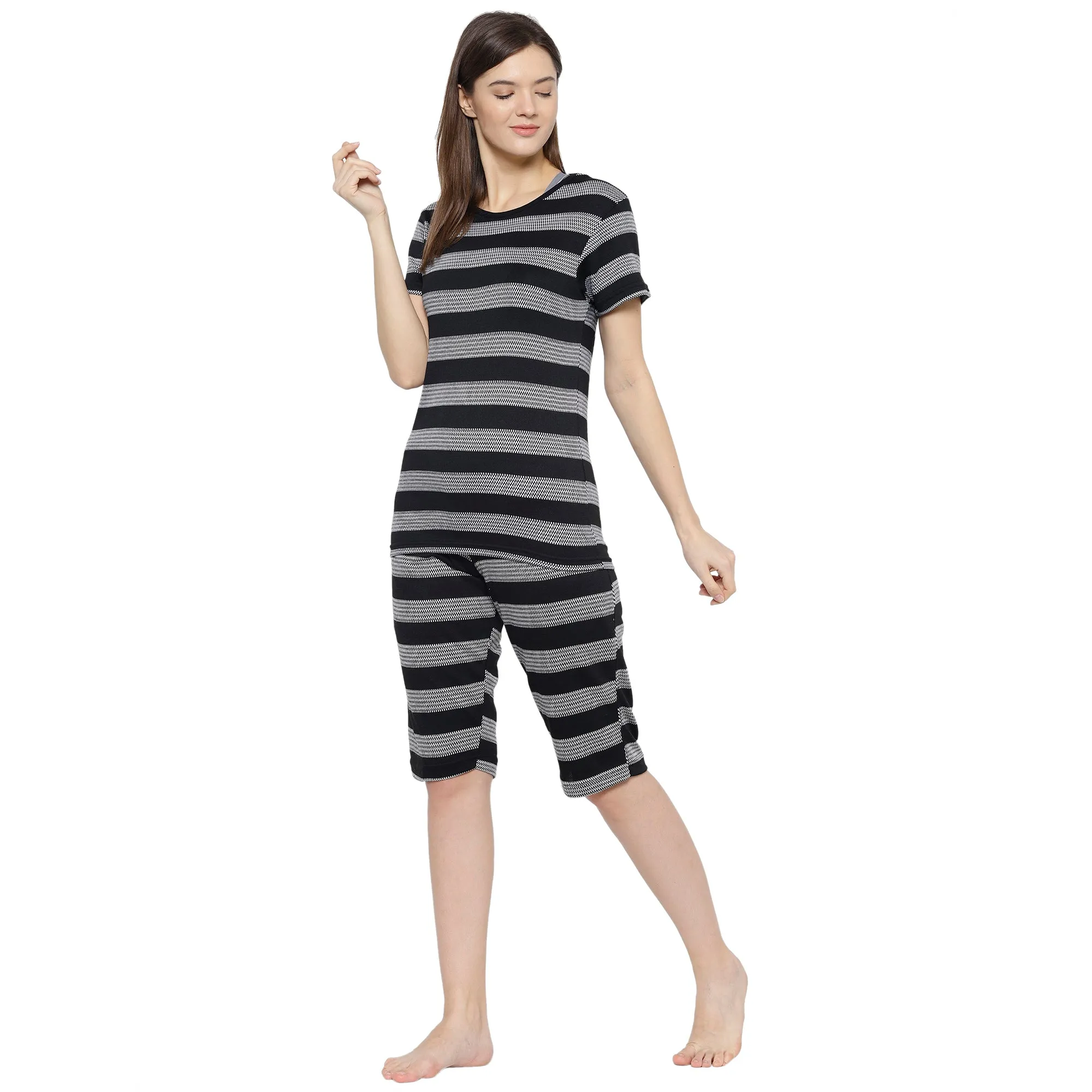 Vimal Jonney Black Women's Night Suit