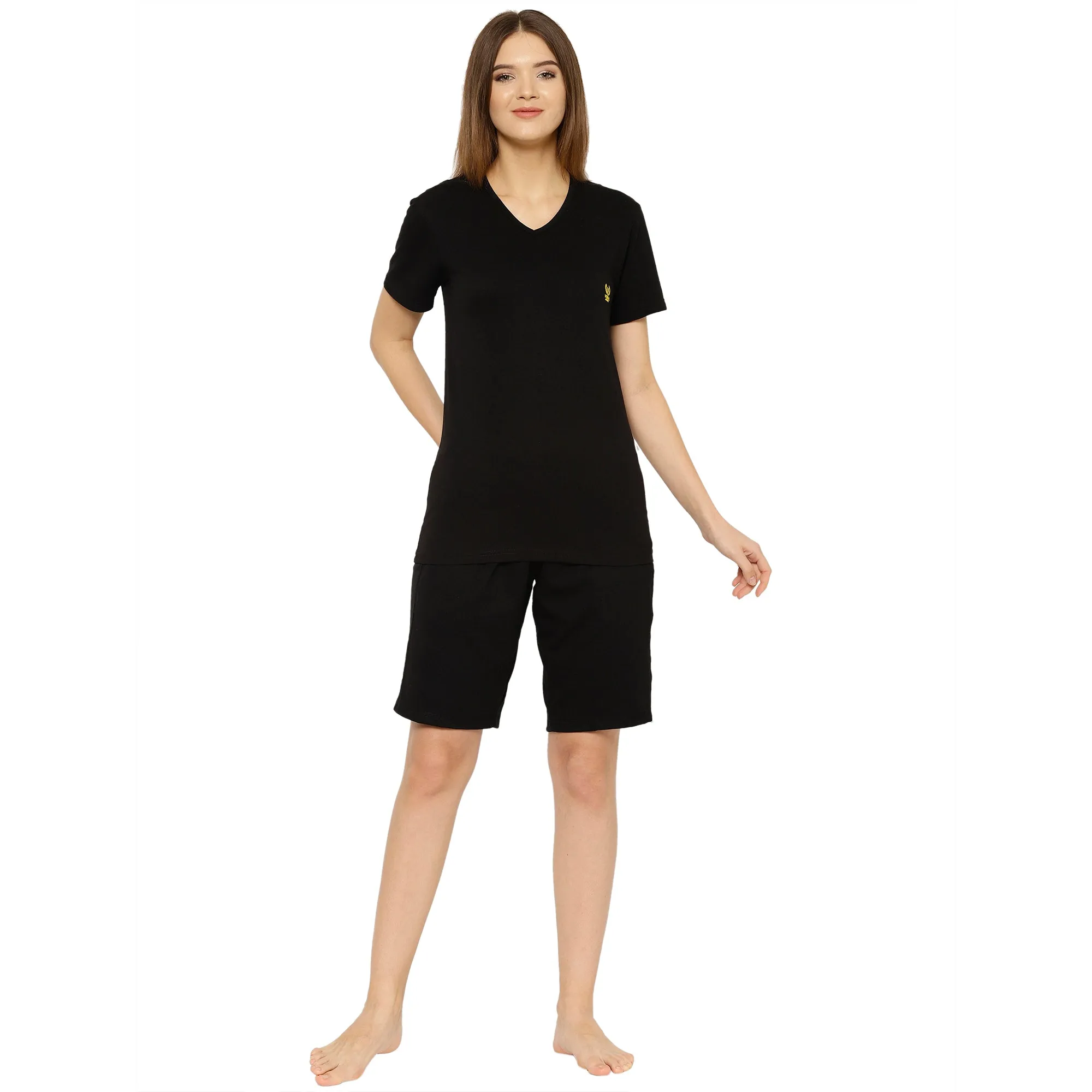 Vimal Jonney Black Women's Night Suit
