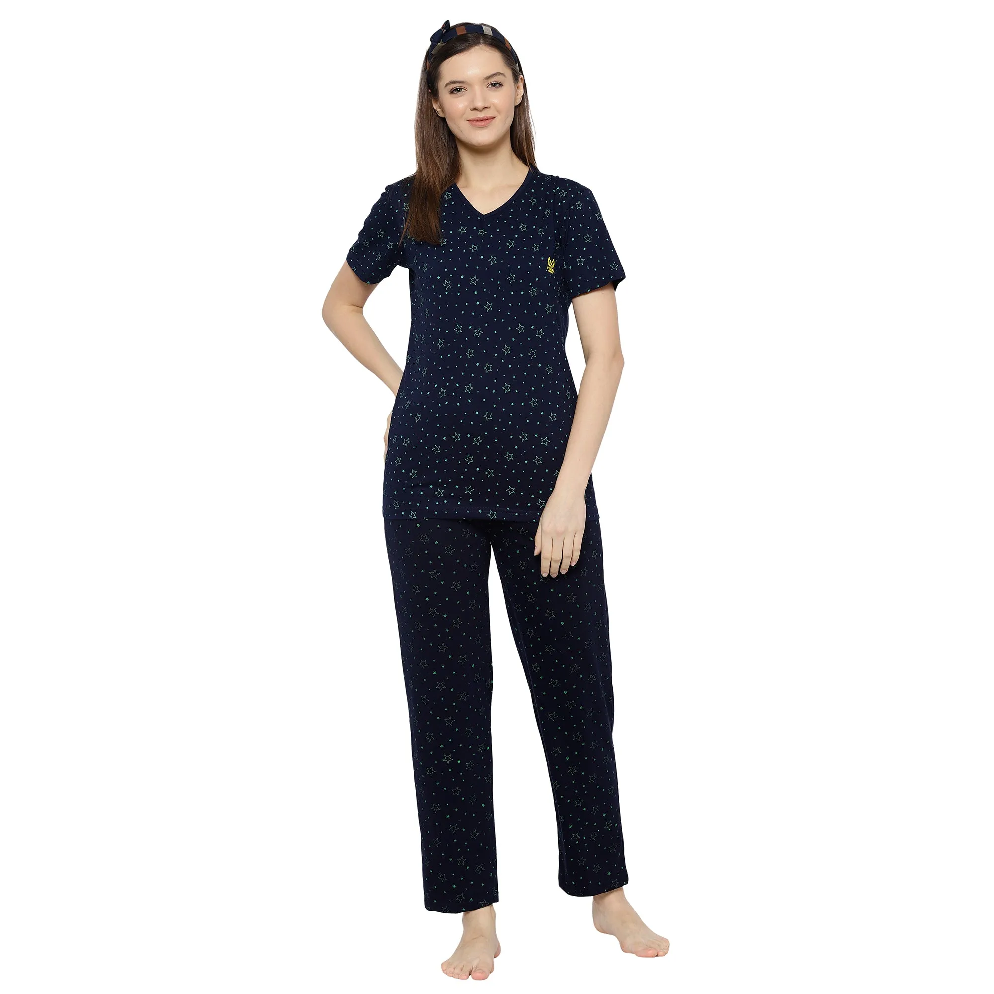 Vimal Jonney Blue Women's Night Suit