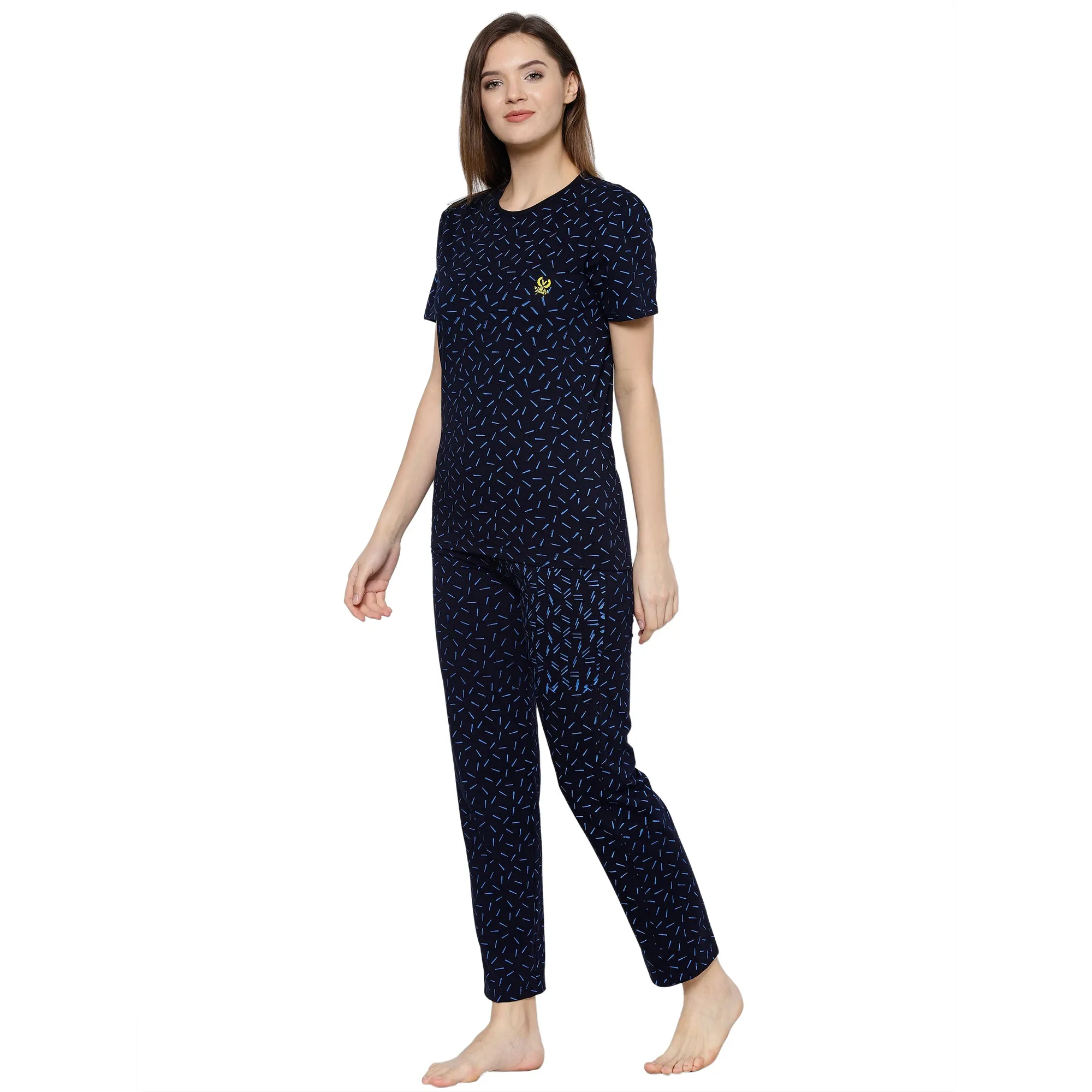 Vimal Jonney Blue Women's Night Suit