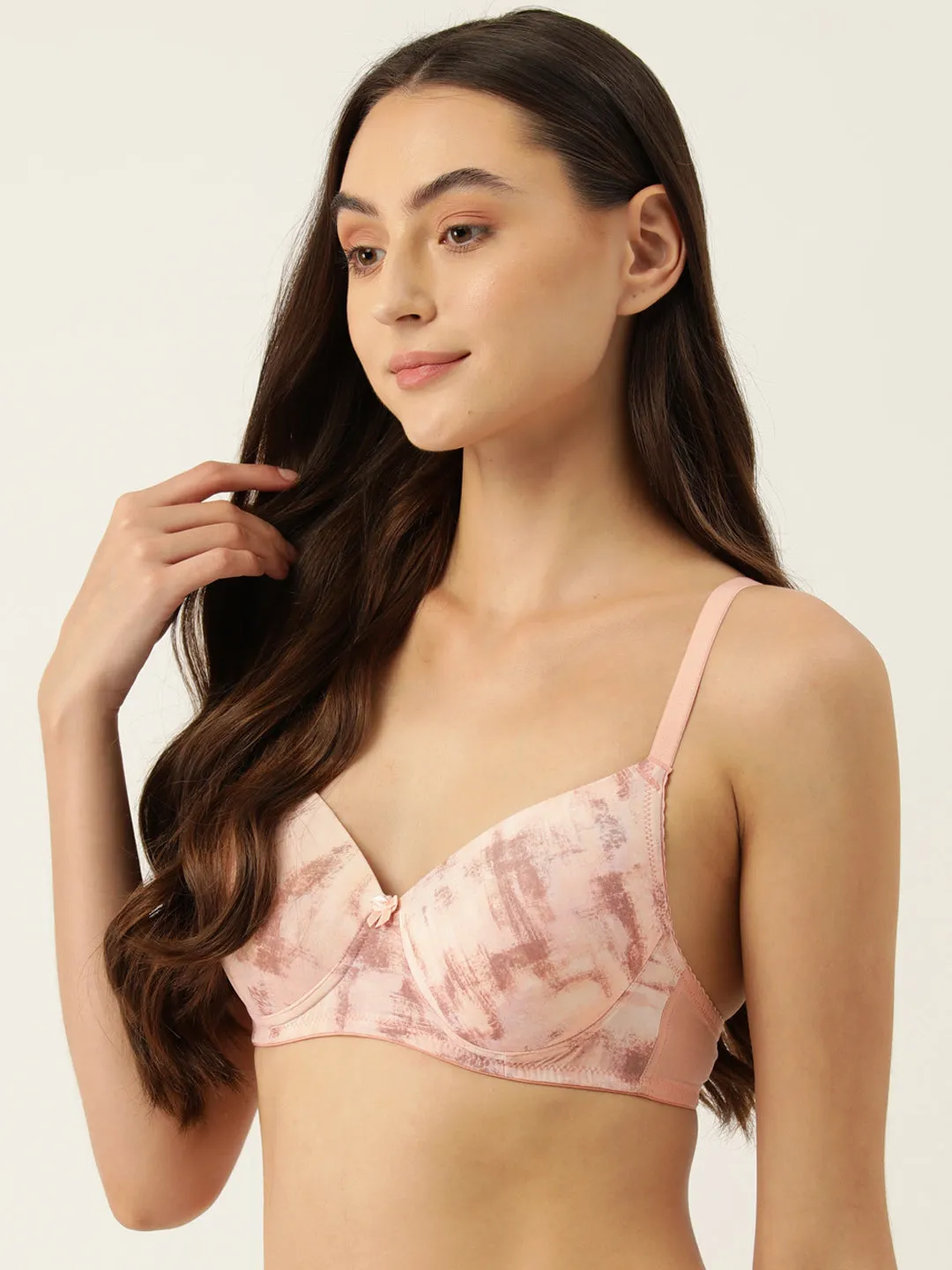 Women's Printed Lightly Padded T-Shirt Bra | BRA-4063-1 |