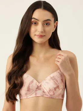 Women's Printed Lightly Padded T-Shirt Bra | BRA-4063-1 |