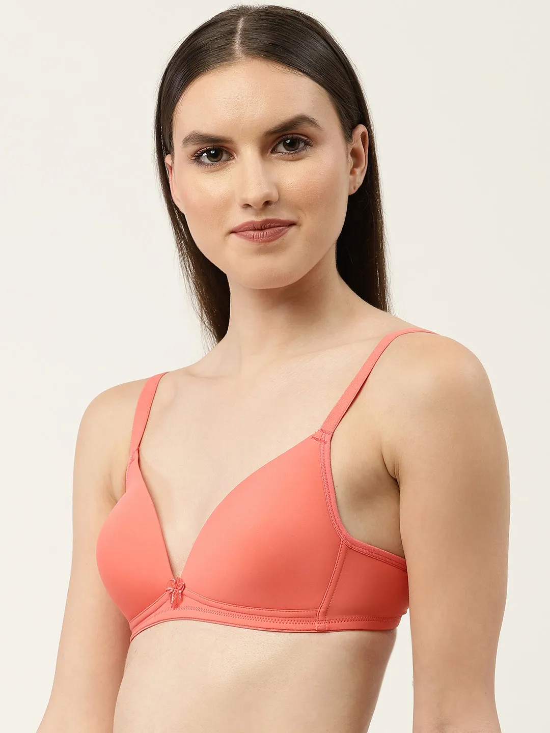 Women's Solid Lightly Padded Plunge Bra | BRA-8009-1 |