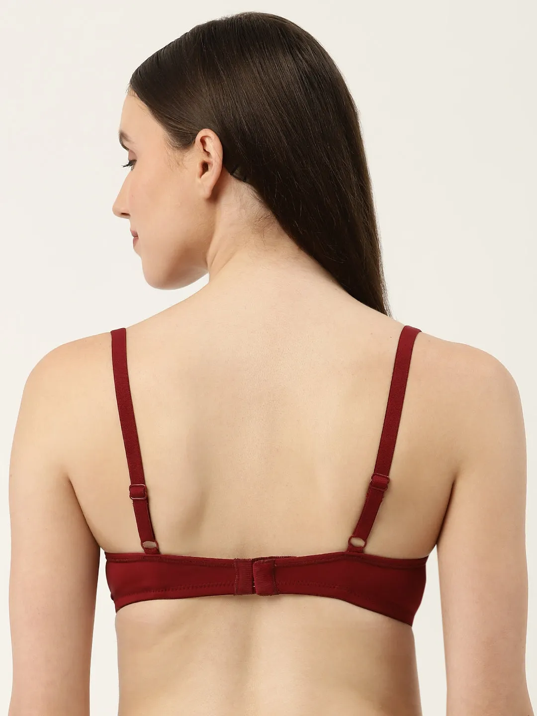 Women's Solid Lightly Padded Plunge Bra | BRA-8011-1 |