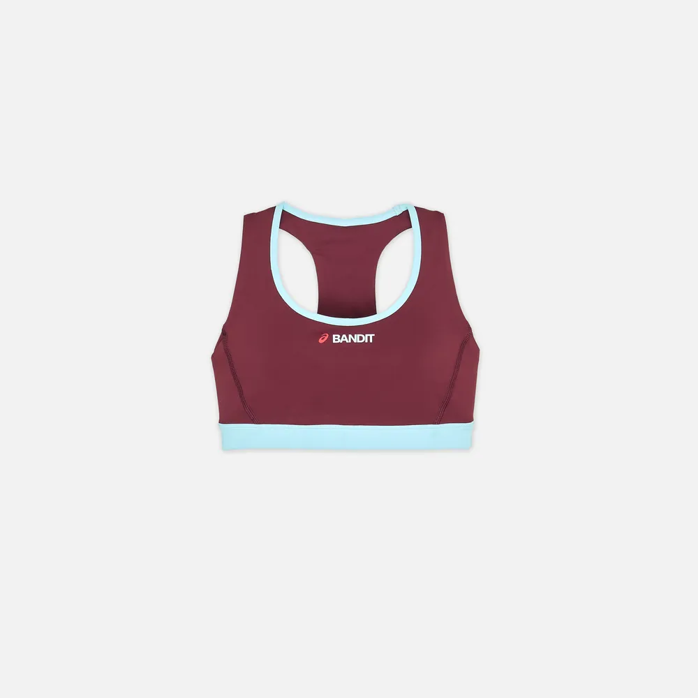 Womens Stamina™ Scoop Neck Run Bra - Bandit x ASICS - Port
