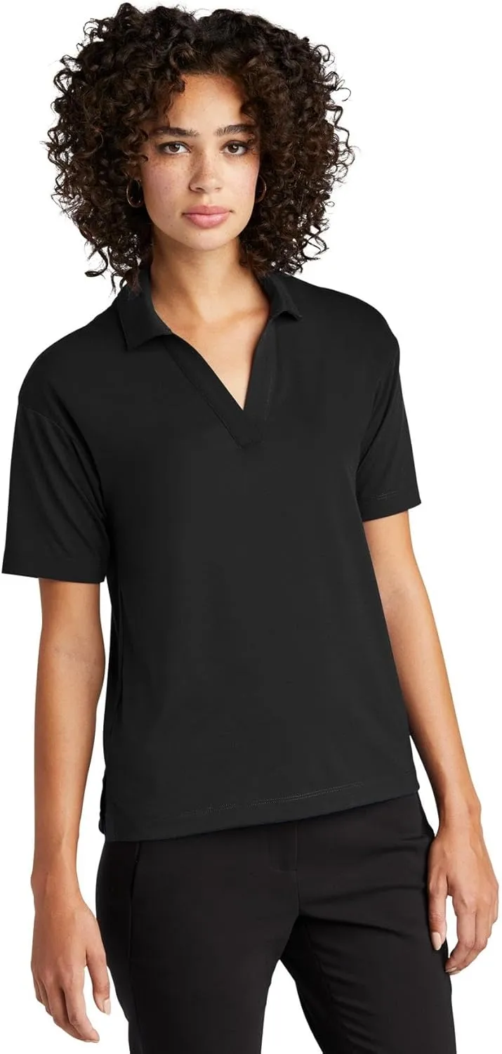 Women's Stretch Jersey Moisture Wicking Polo Shirt