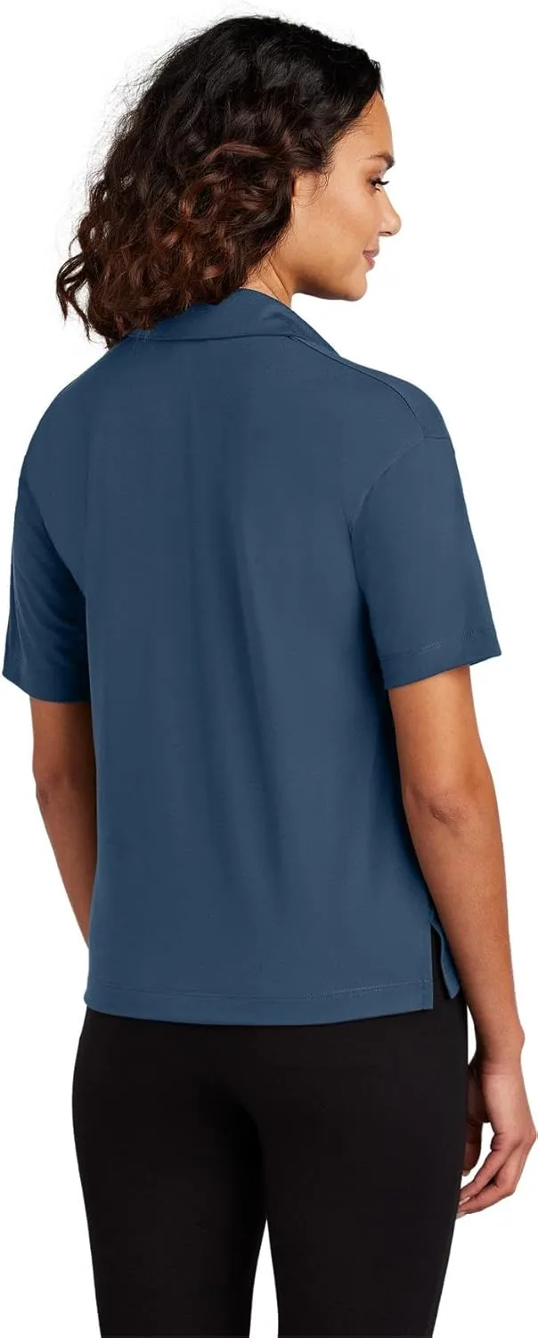 Women's Stretch Jersey Moisture Wicking Polo Shirt