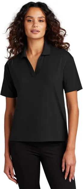 Women's Stretch Jersey Moisture Wicking Polo Shirt