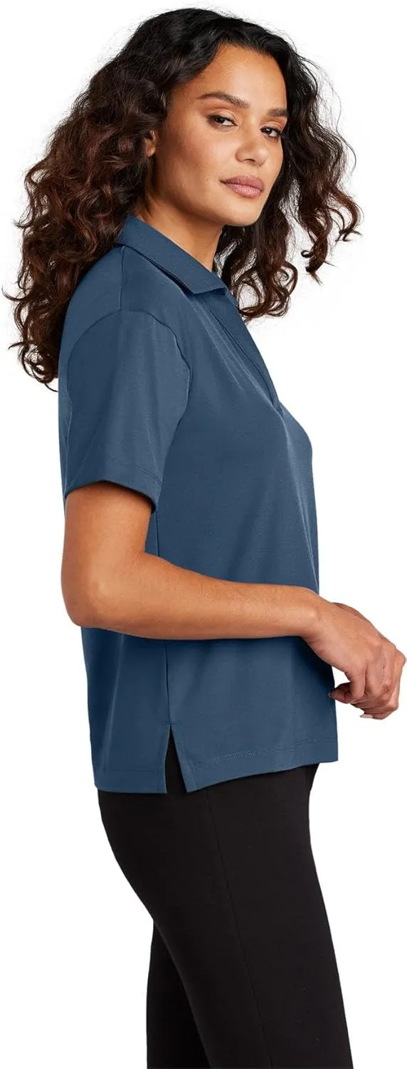 Women's Stretch Jersey Moisture Wicking Polo Shirt