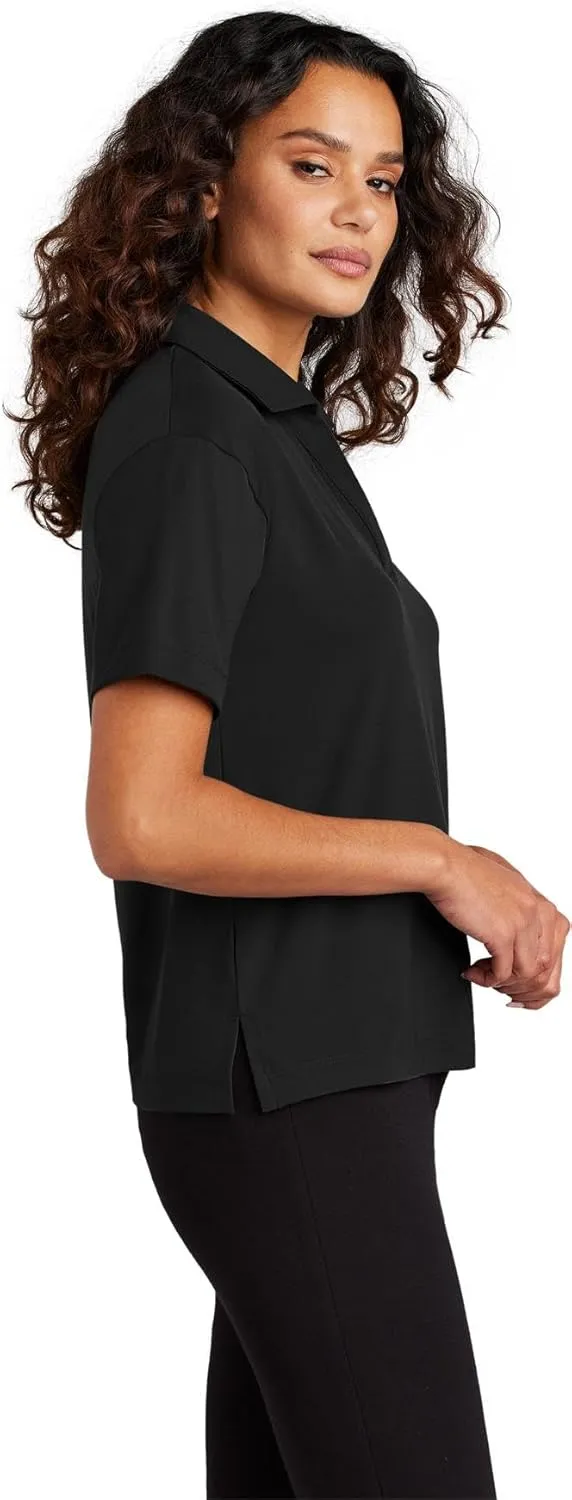 Women's Stretch Jersey Moisture Wicking Polo Shirt