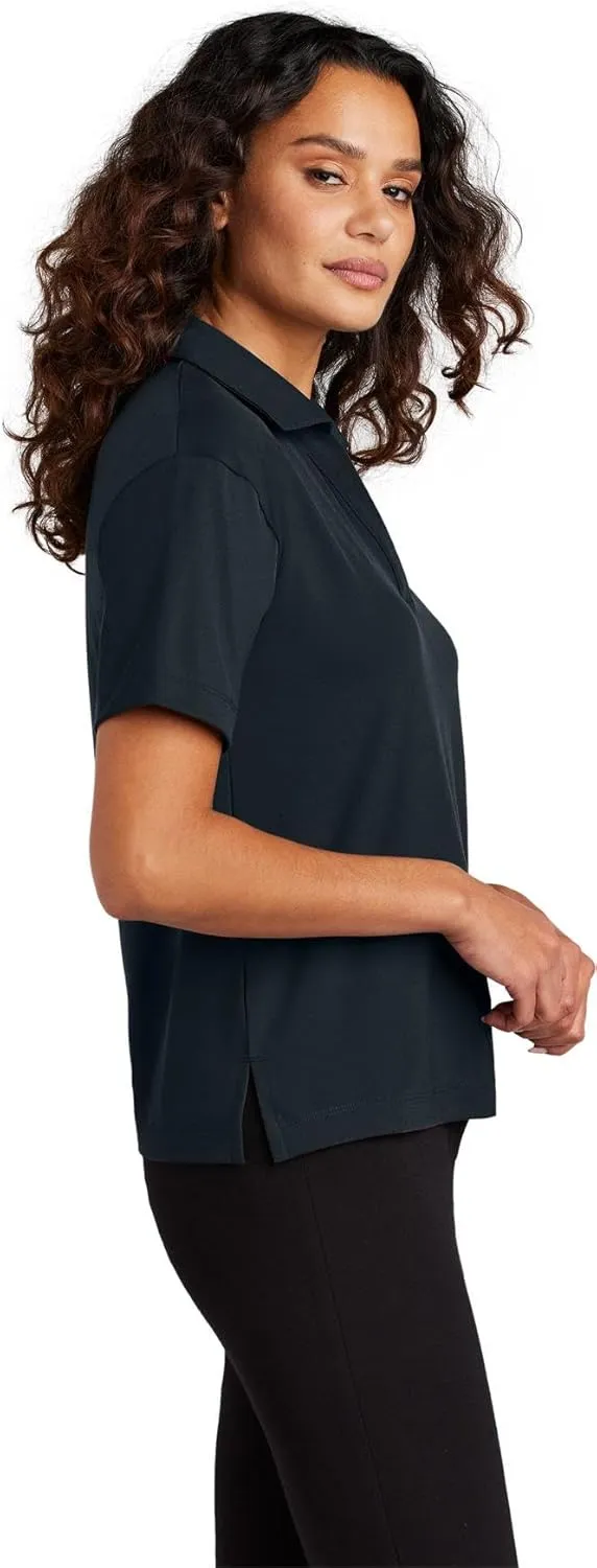 Women's Stretch Jersey Moisture Wicking Polo Shirt